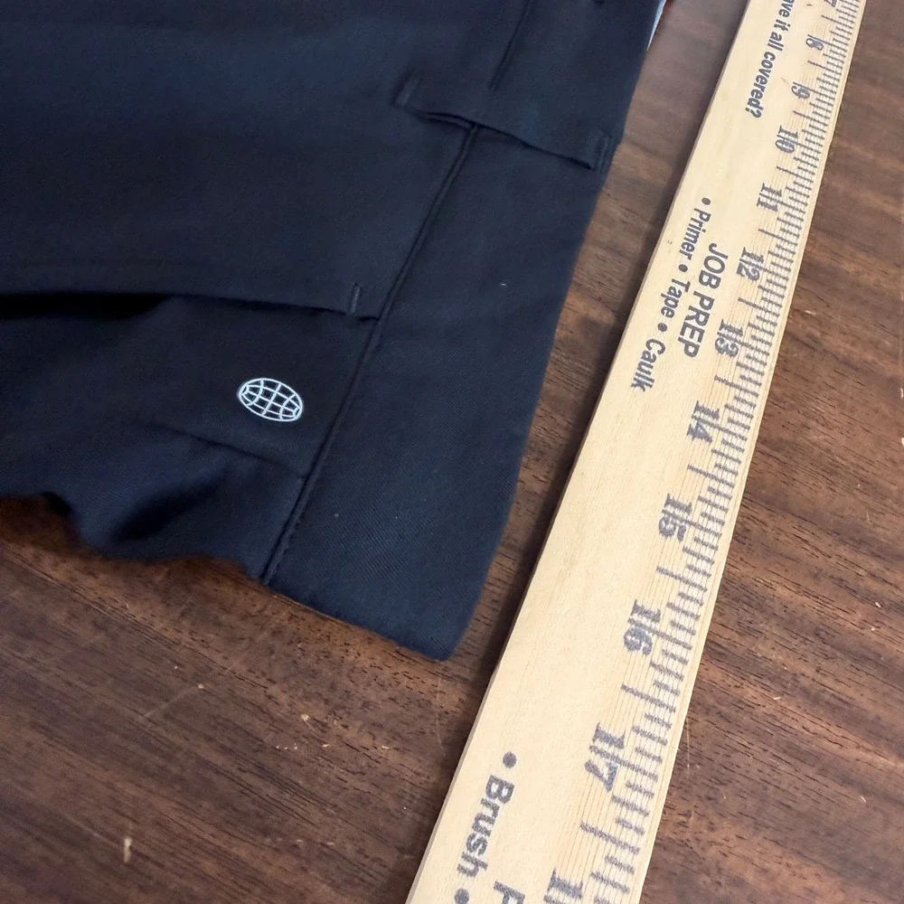 Adidas Golf Pants Mens 33x34 Pre-Owned Black Flat Front Performance Trousers